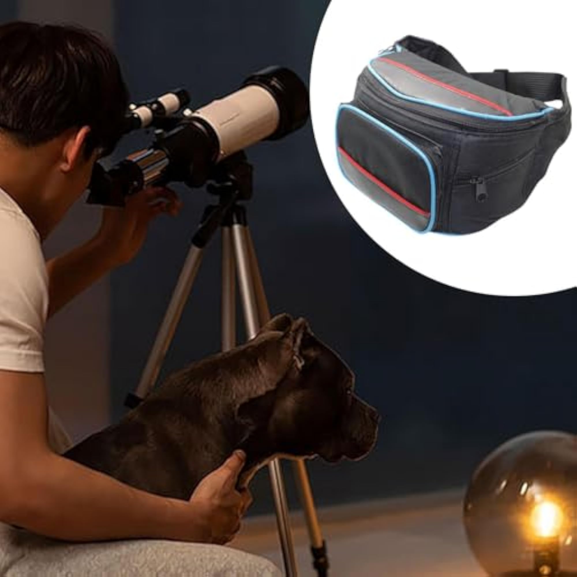 LR Decor Eyepiece Waist Bag Multifunction Sturdy Carrying Bag